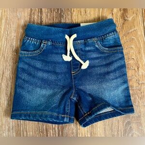 Okie Dokie Baby Girl Functional Drawstring Pull On Denim Short Size 9 Months
